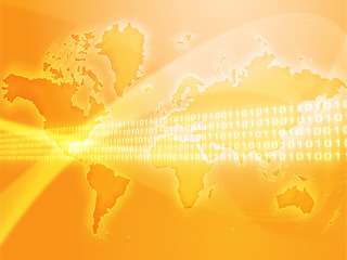 Image showing Global data transfer
