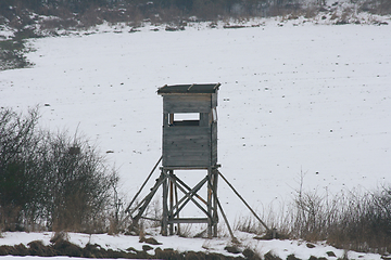 Image showing Hochsitz  hunting perch