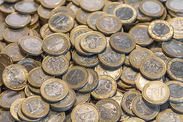 Image showing lots of euro coins