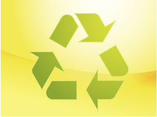 Image showing Recycling eco symbol