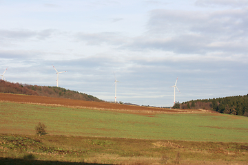 Image showing Felder und Wälder  Fields and forests 