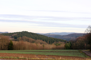 Image showing Felder und Wälder  Fields and forests 