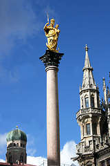 Image showing Mariensäule, München   The Marian column Munich 