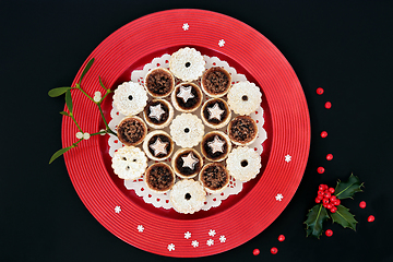 Image showing Traditional Homemade Christmas Mince Pies