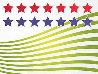 Image showing Stars and stripes illustration