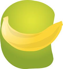 Image showing Banana fruit illustration