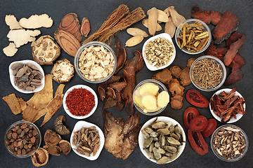 Image showing Large Chinese Herbal Medicine Collection