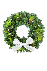 Image showing Christmas Winter Greenery Wreath