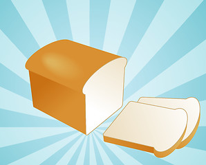 Image showing Sliced bread illustration