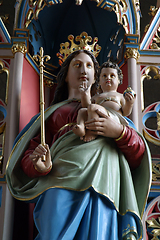 Image showing Blessed Virgin Mary with baby Jesus