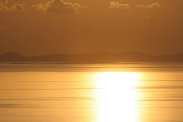 Image showing Sunset on the Adriatic sea, Croatia