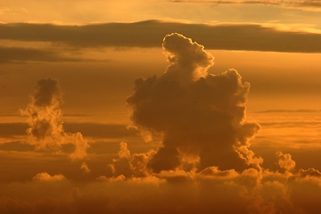 Image showing Sunset on the Adriatic sea, Croatia