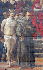 Image showing Saint Sebastian and Saint Francis of Assisi