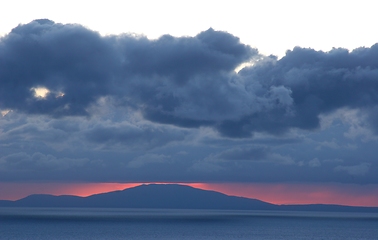 Image showing Sunset on the Adriatic sea, Croatia