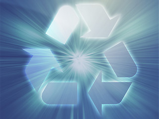 Image showing Recycling eco symbol