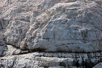 Image showing Close-up image of cliff-Location Pag island, Croatia