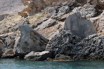 Image showing Rock and sea