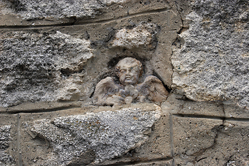 Image showing Angel in the wall