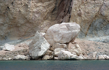 Image showing Rock and sea