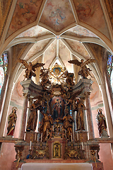 Image showing The main altar in the Church of the Blessed Virgin Mary - Taborsko, Croatia