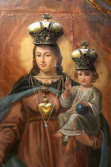 Image showing Blessed Virgin Mary with baby Jesus