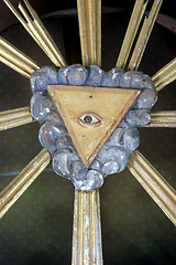 Image showing Christian religious symbol - all-seeing eye