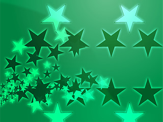 Image showing Flying stars illustration