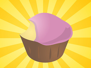 Image showing Cupcake illustration