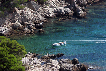 Image showing Blue Lagoon on Adriatic coast