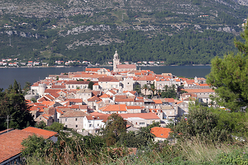 Image showing Korcula. Small island city near Dubrovnik in Croatia.