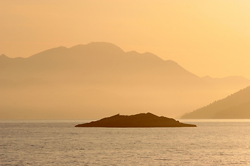 Image showing Sundown, Adriatic sea