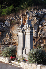 Image showing Old Mediterranean graveyard