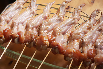 Image showing Raw chicken wings