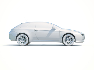 Image showing 3d Car White Blank Template