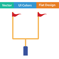 Image showing American football goal post icon