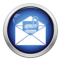 Image showing Mail with attachment icon