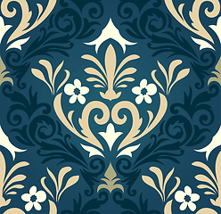 Image showing Damask seamless pattern