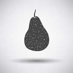 Image showing Pear icon on gray background 