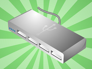 Image showing USB hub illustration