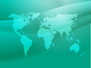 Image showing Map of the world illustration