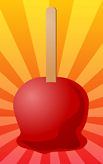 Image showing Candy apple illustration
