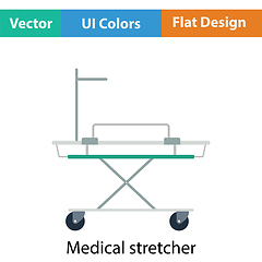 Image showing Medical stretcher icon