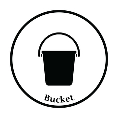 Image showing Icon of bucket
