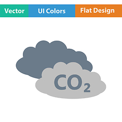 Image showing CO 2 cloud icon