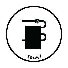 Image showing Heated towel rail icon