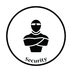 Image showing Night club security icon