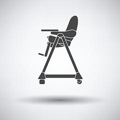 Image showing Baby high chair icon