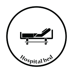 Image showing Hospital bed icon