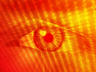 Image showing Electronic eye illustration