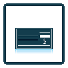 Image showing Bank check icon